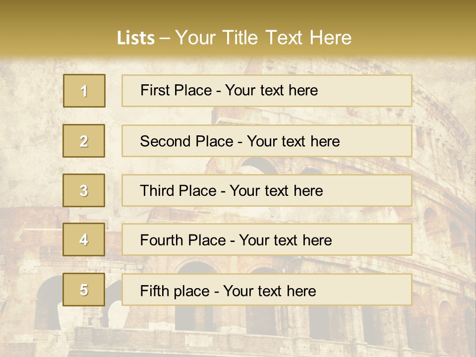 Construction History Stone PowerPoint Template