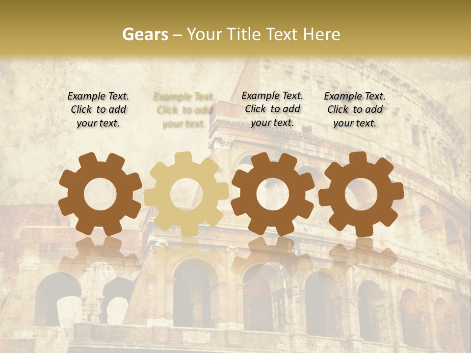 Construction History Stone PowerPoint Template