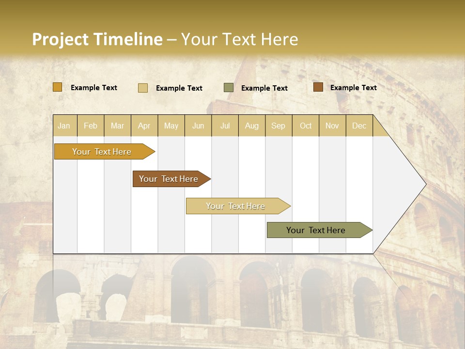 Construction History Stone PowerPoint Template