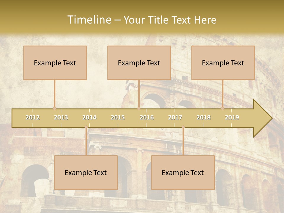 Construction History Stone PowerPoint Template