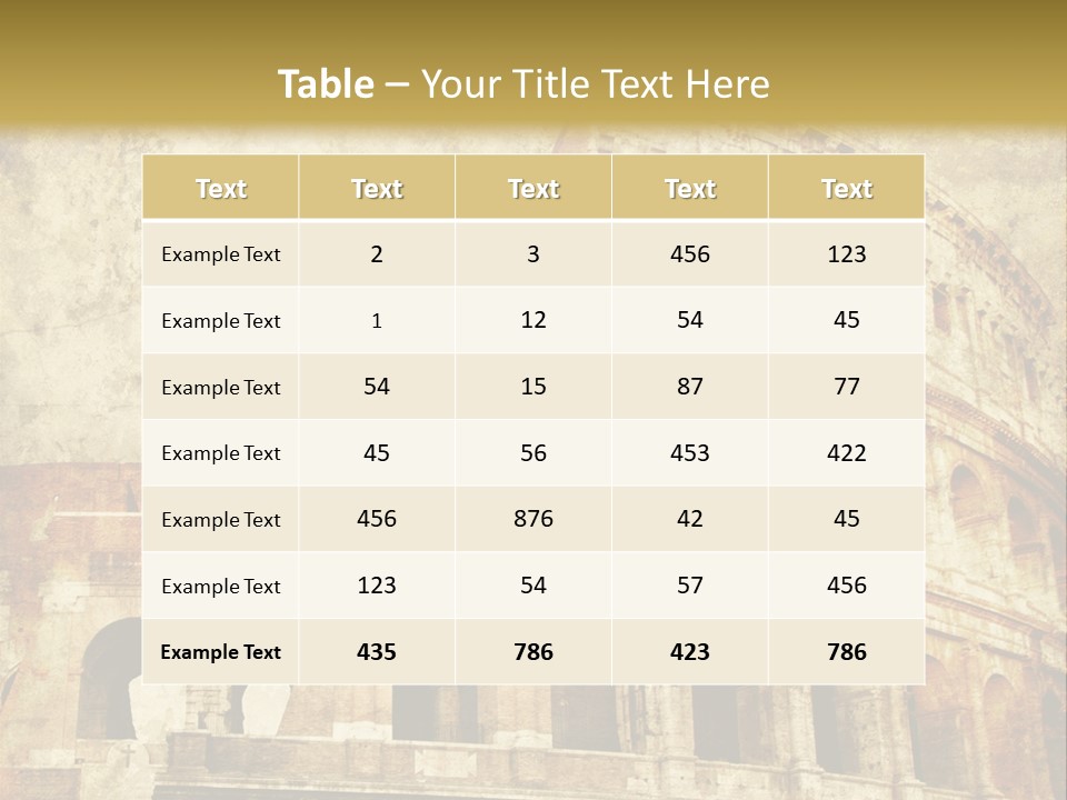 Construction History Stone PowerPoint Template