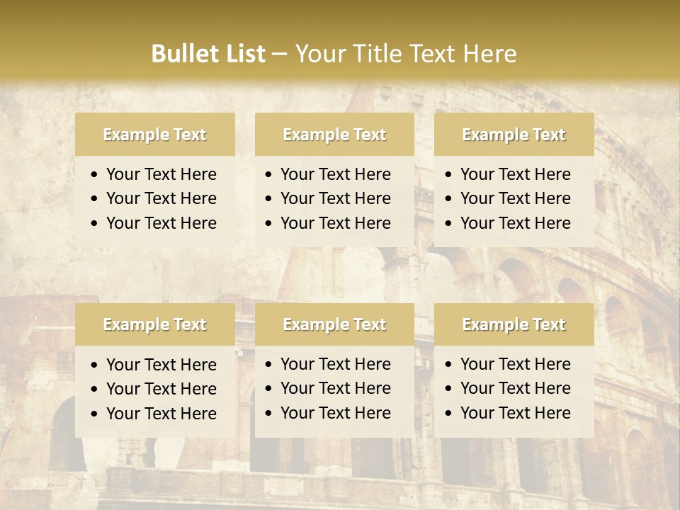 Construction History Stone PowerPoint Template