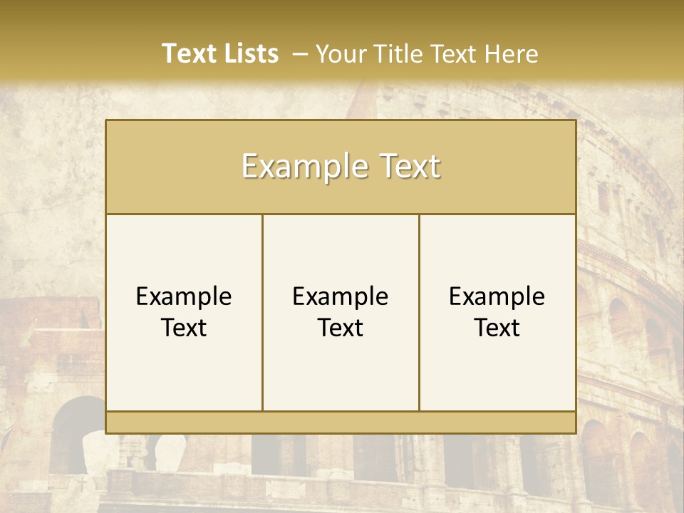 Construction History Stone PowerPoint Template