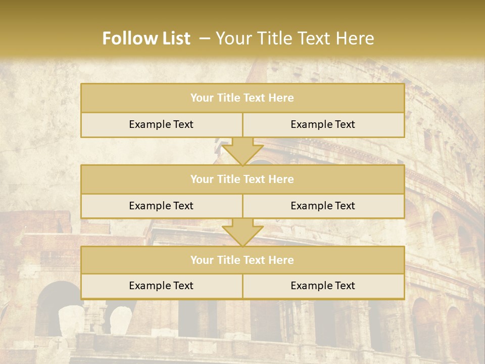 Construction History Stone PowerPoint Template