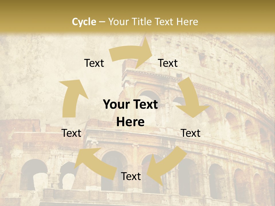 Construction History Stone PowerPoint Template