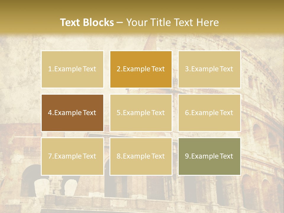 Construction History Stone PowerPoint Template