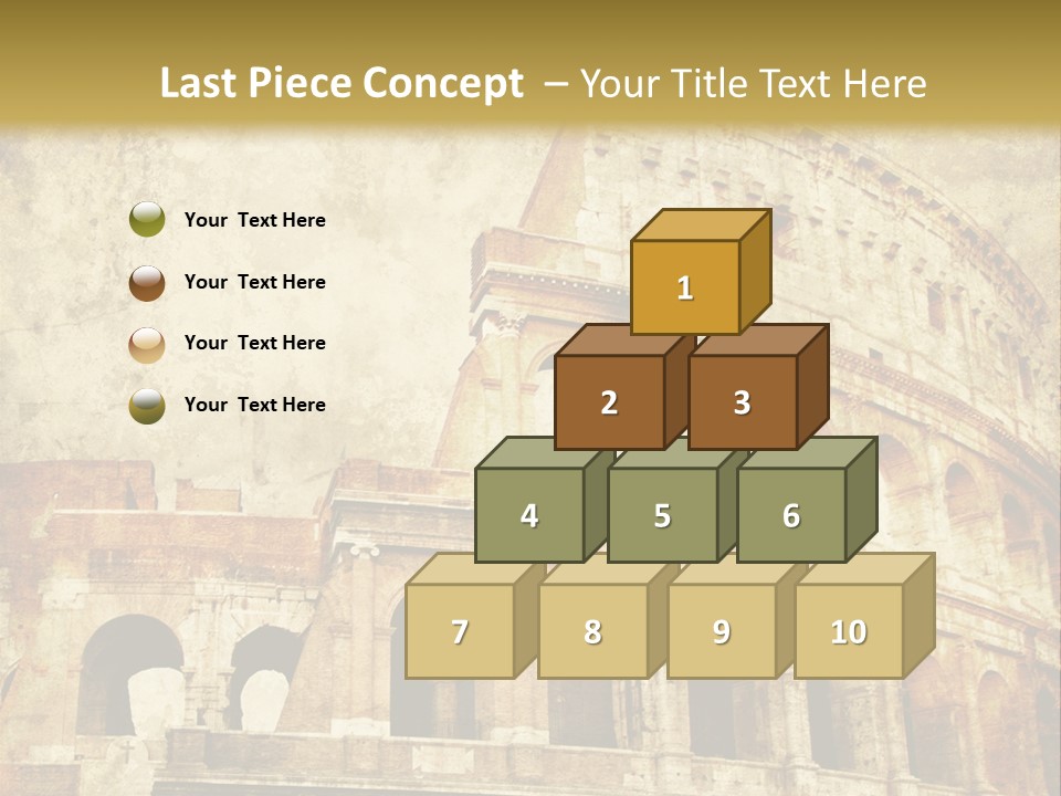Construction History Stone PowerPoint Template