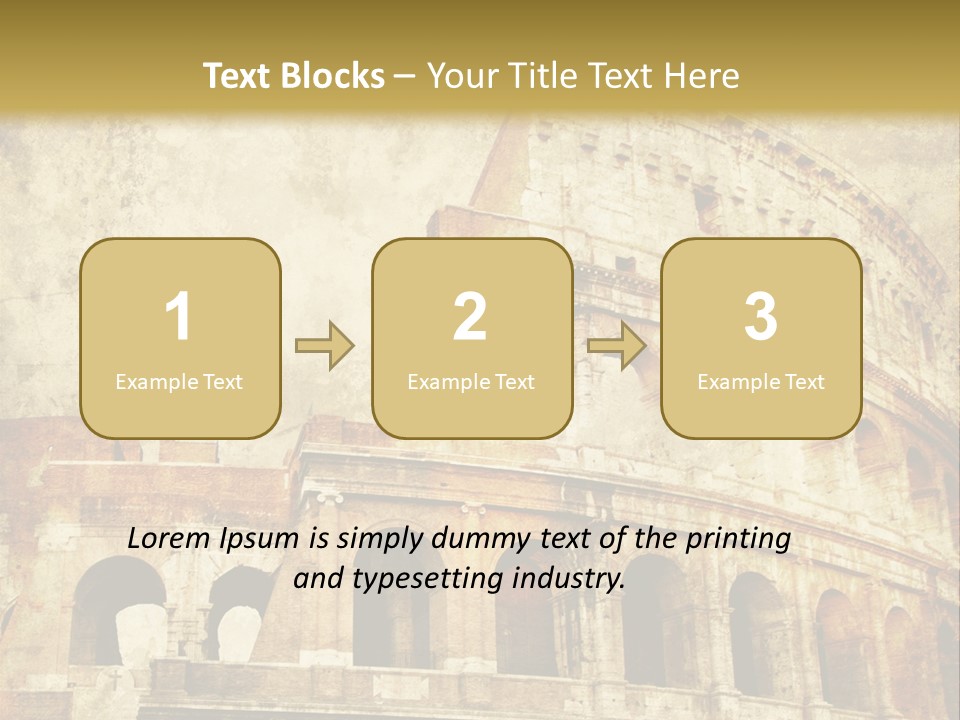 Construction History Stone PowerPoint Template
