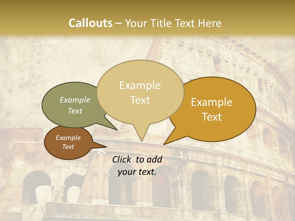 Construction History Stone PowerPoint Template