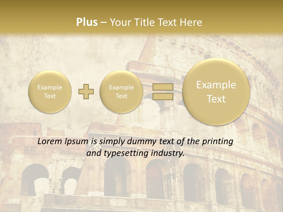 Construction History Stone PowerPoint Template