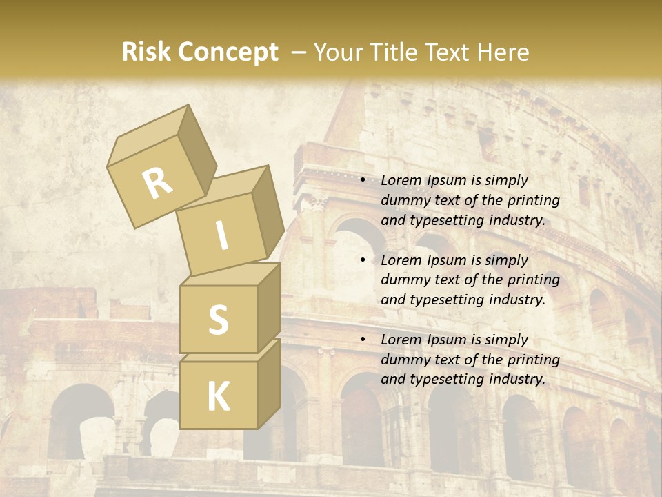 Construction History Stone PowerPoint Template
