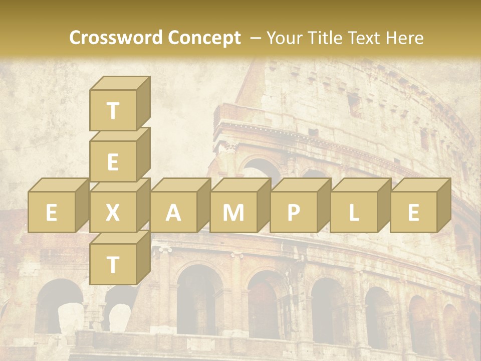 Construction History Stone PowerPoint Template