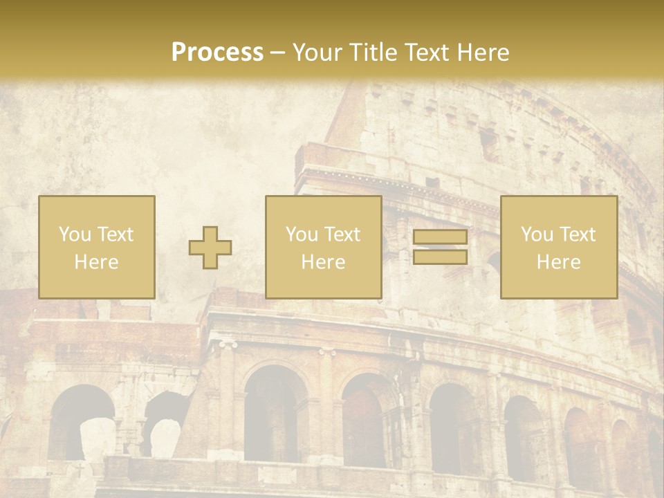 Construction History Stone PowerPoint Template