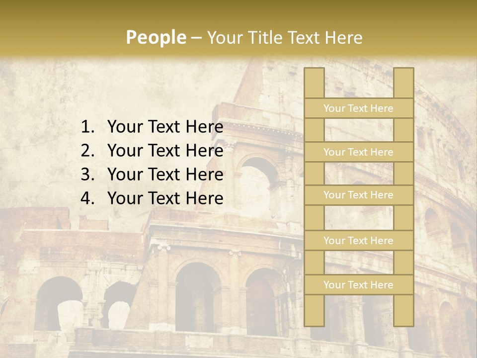 Construction History Stone PowerPoint Template