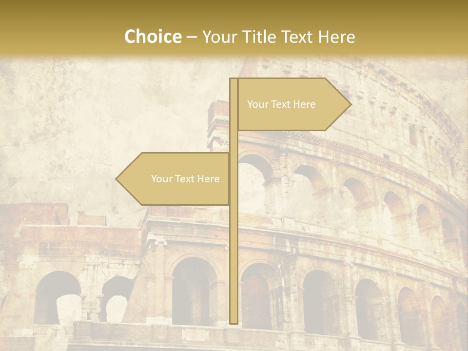 Construction History Stone PowerPoint Template