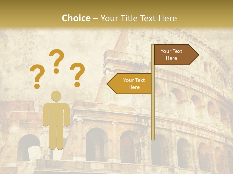 Construction History Stone PowerPoint Template