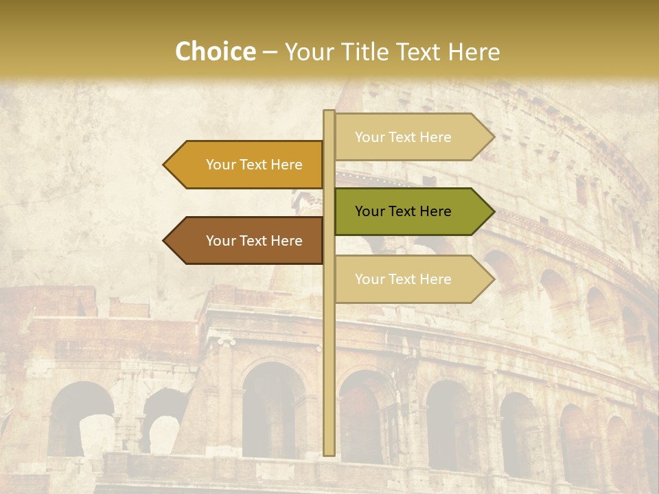 Construction History Stone PowerPoint Template