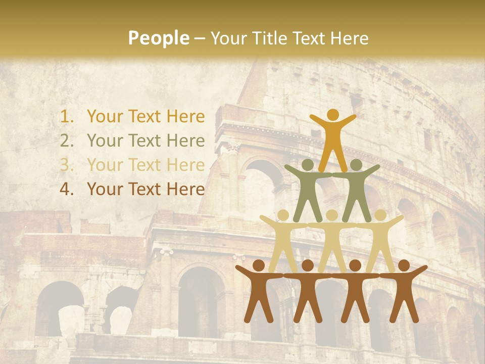 Construction History Stone PowerPoint Template