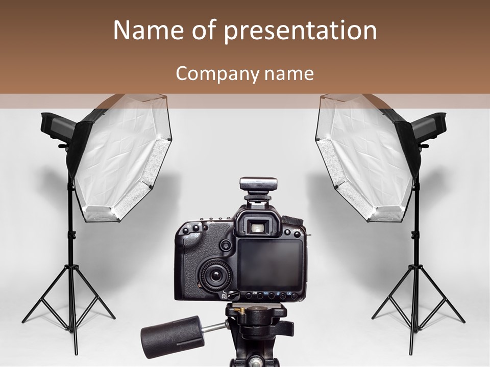 Camera Technology Cable PowerPoint Template
