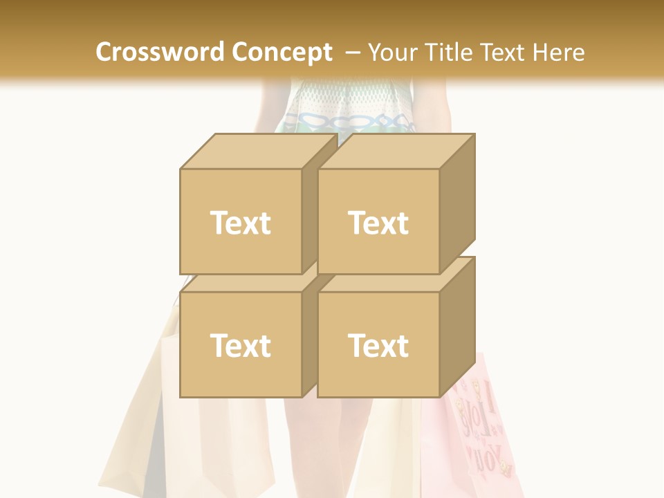 Adult Gift Holding PowerPoint Template