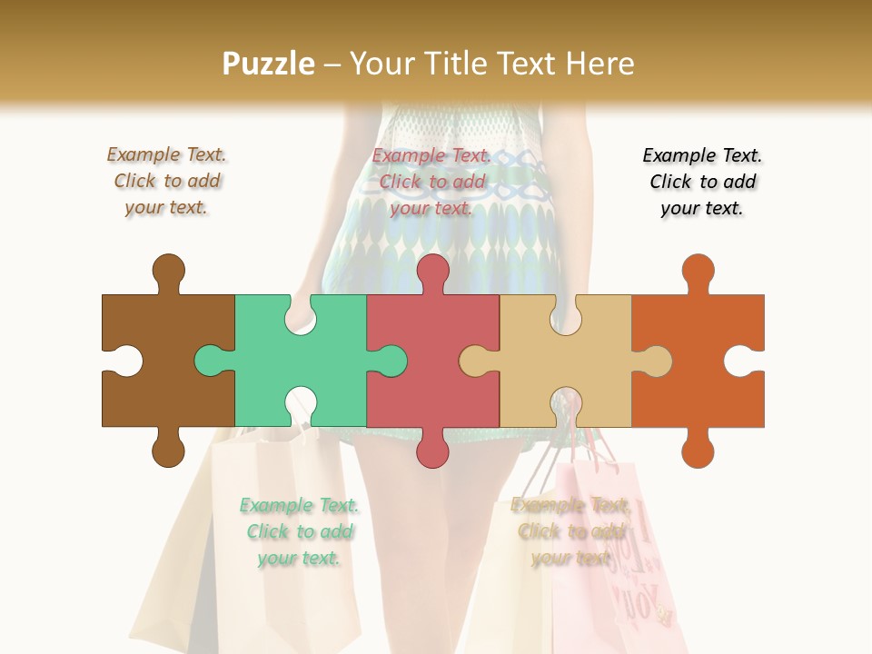 Adult Gift Holding PowerPoint Template