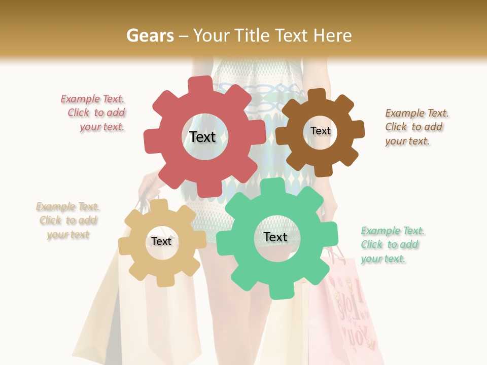 Adult Gift Holding PowerPoint Template