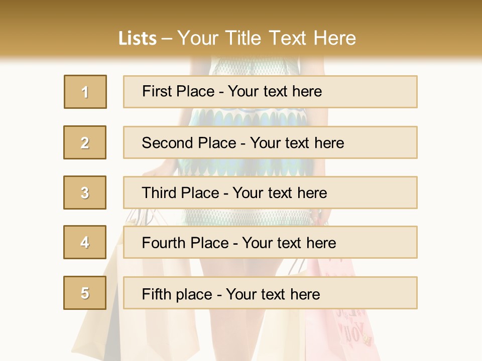 Adult Gift Holding PowerPoint Template