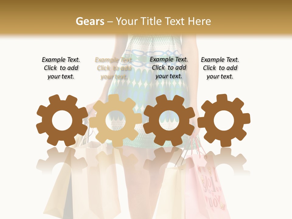 Adult Gift Holding PowerPoint Template