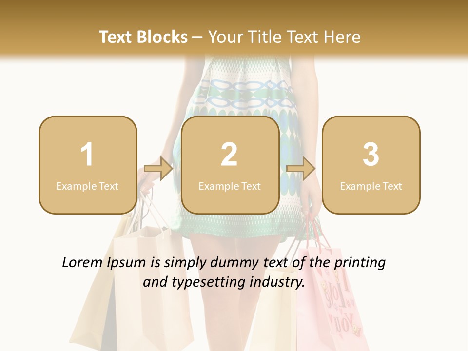 Adult Gift Holding PowerPoint Template