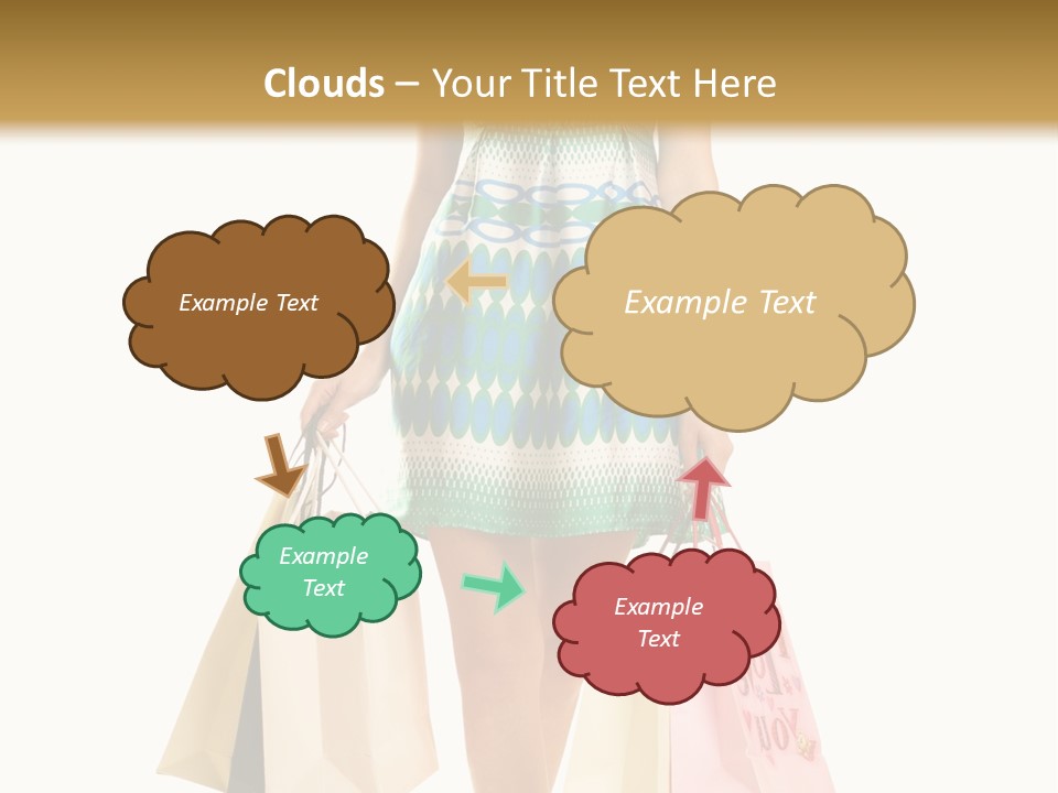 Adult Gift Holding PowerPoint Template