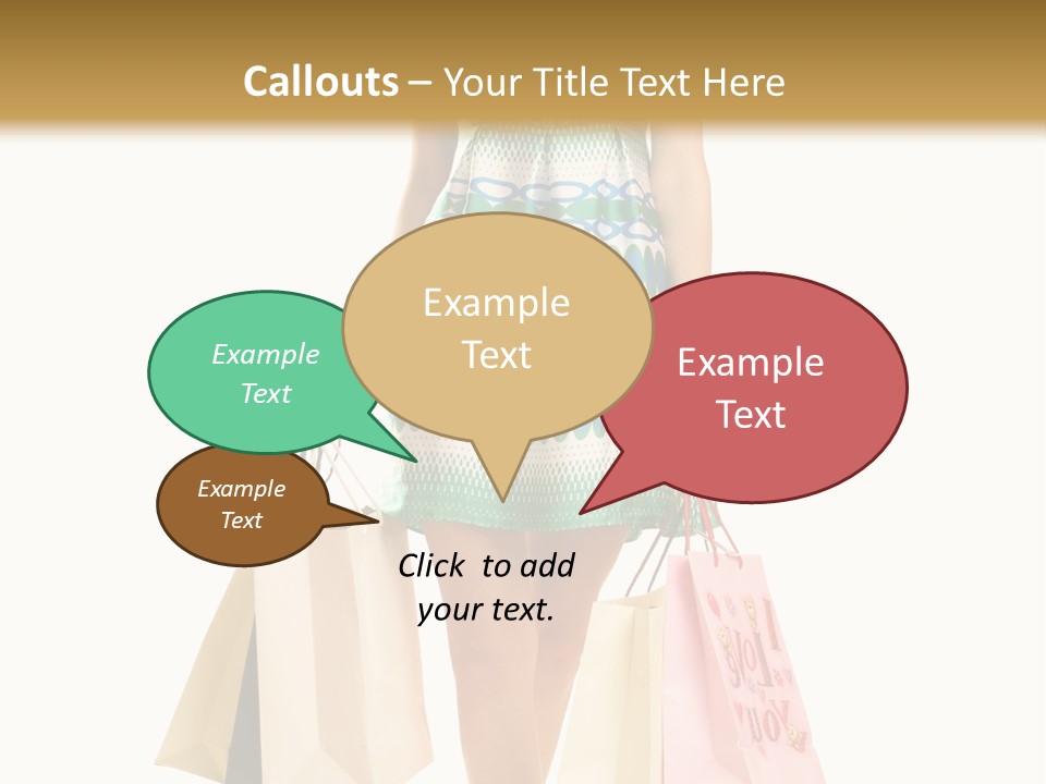 Adult Gift Holding PowerPoint Template