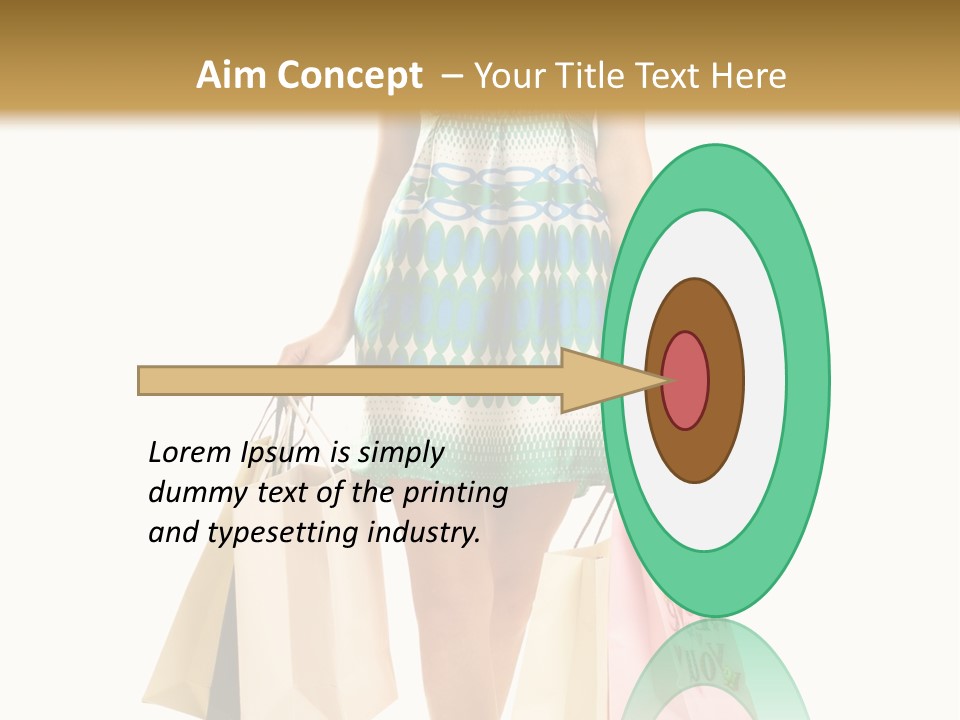 Adult Gift Holding PowerPoint Template