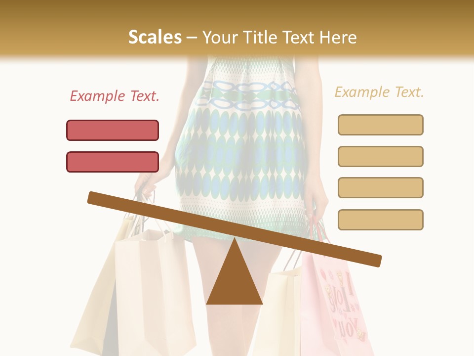 Adult Gift Holding PowerPoint Template