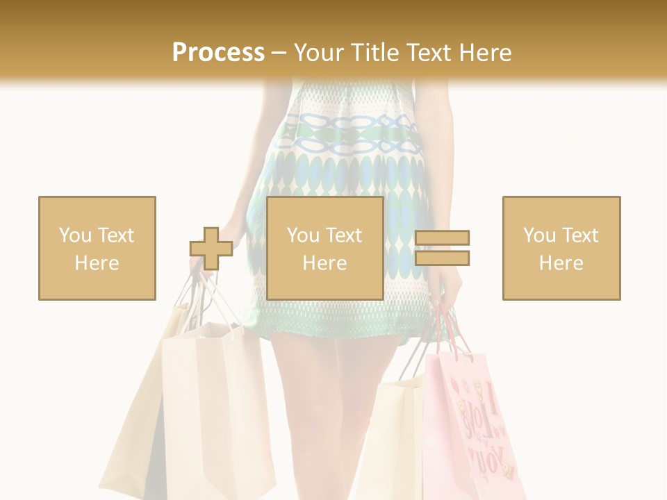 Adult Gift Holding PowerPoint Template