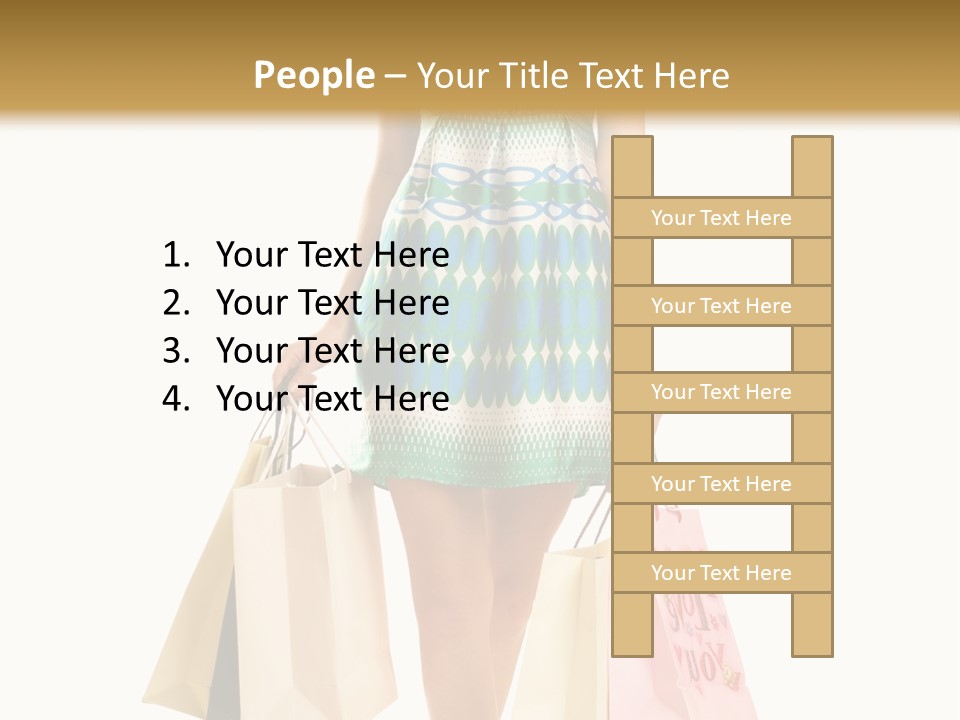 Adult Gift Holding PowerPoint Template