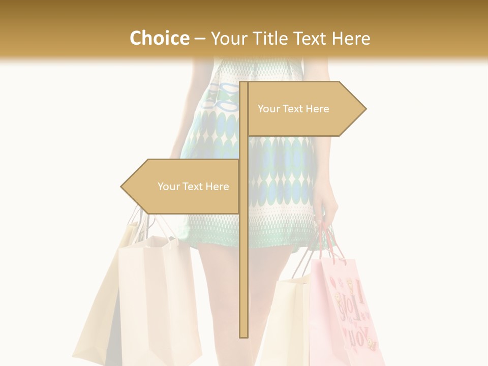 Adult Gift Holding PowerPoint Template