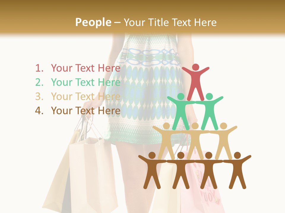 Adult Gift Holding PowerPoint Template