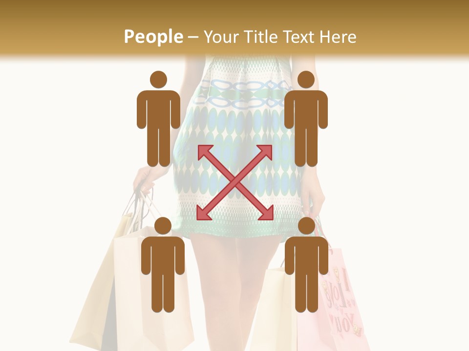 Adult Gift Holding PowerPoint Template