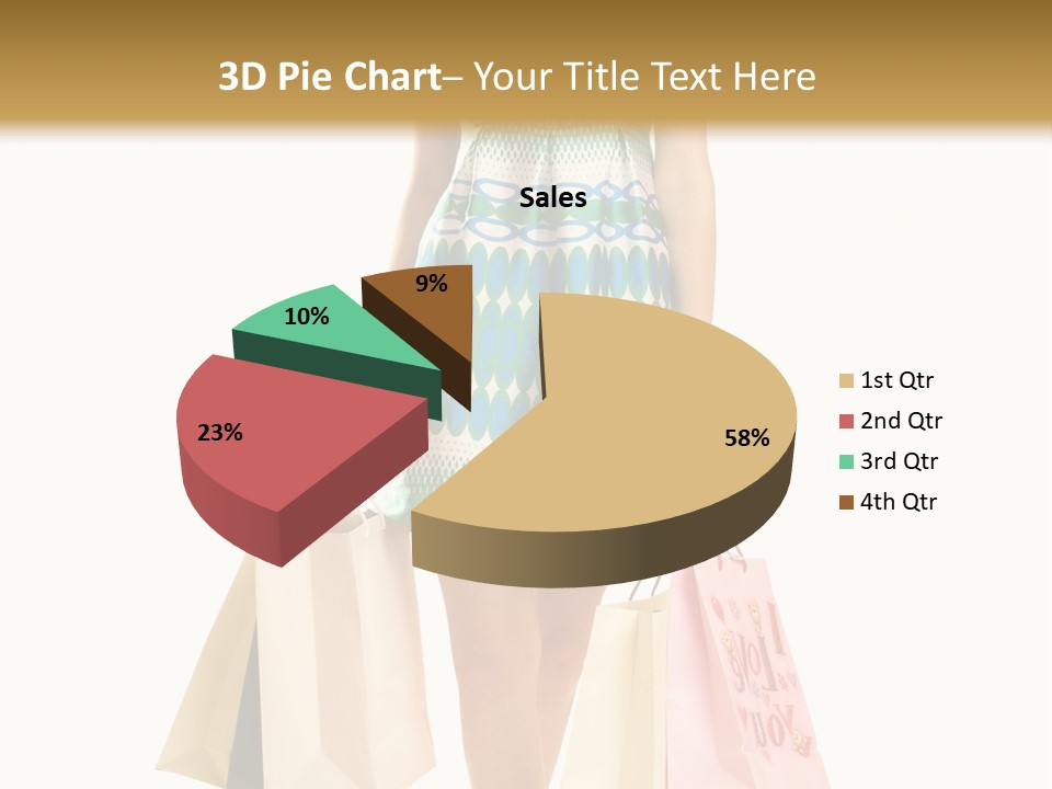 Adult Gift Holding PowerPoint Template
