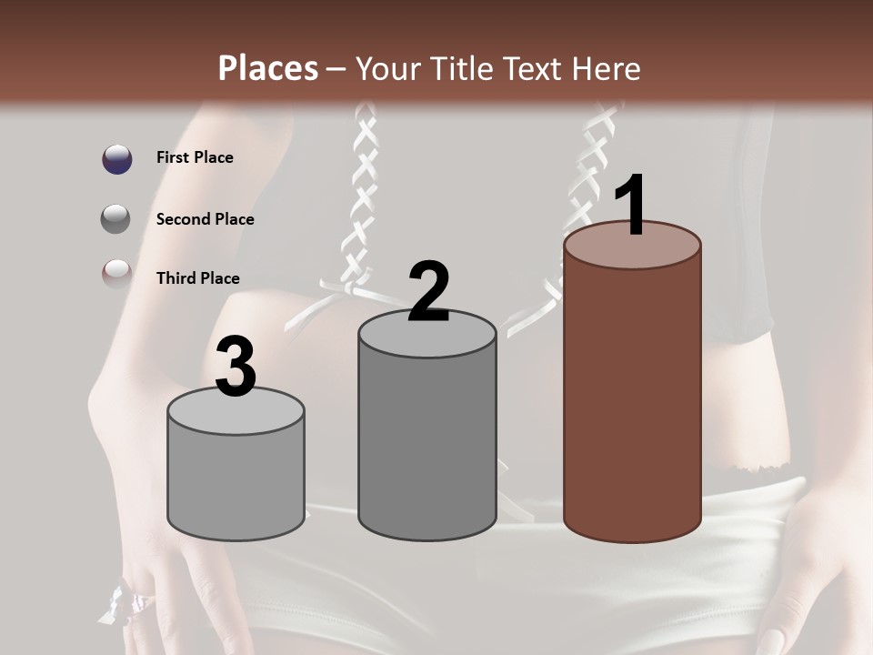 Babe Fitness Back PowerPoint Template