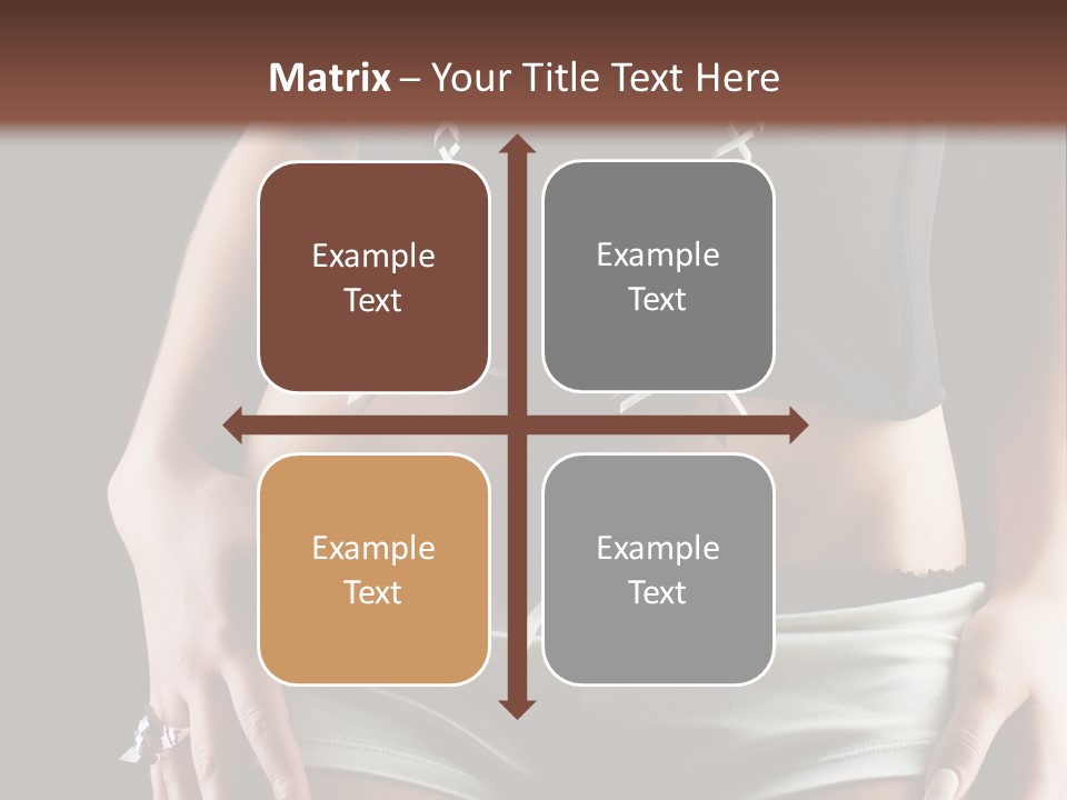 Babe Fitness Back PowerPoint Template