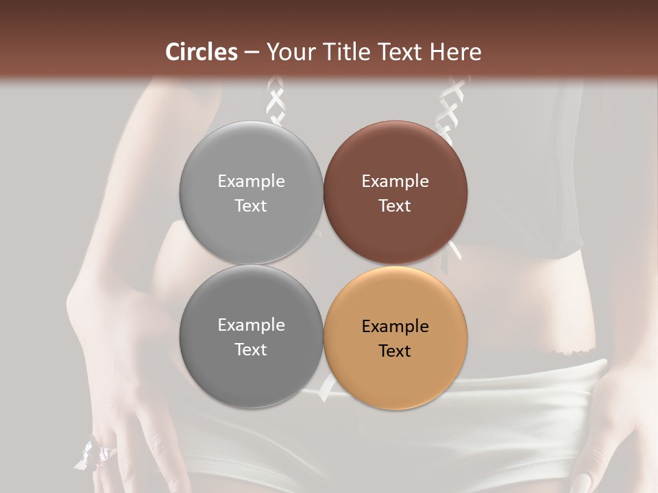 Babe Fitness Back PowerPoint Template