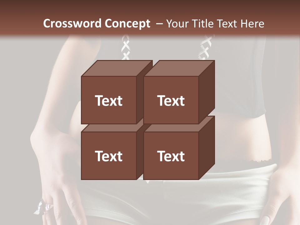 Babe Fitness Back PowerPoint Template