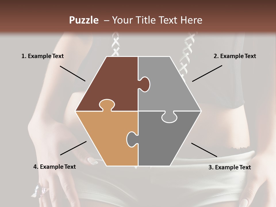 Babe Fitness Back PowerPoint Template