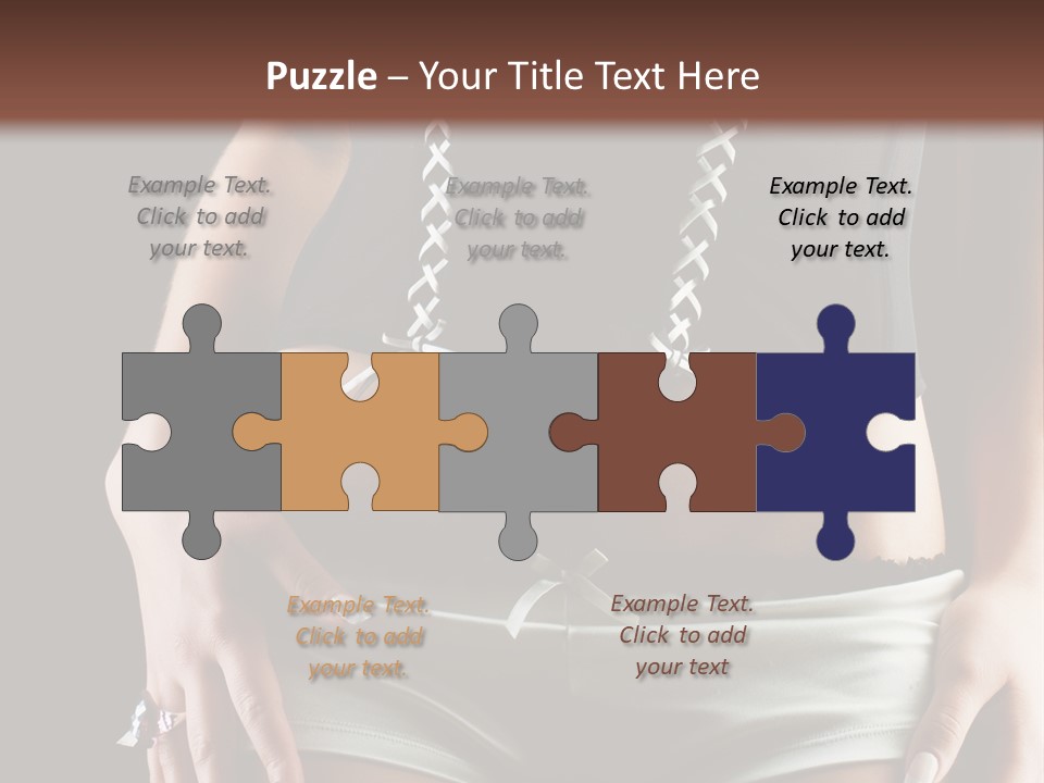 Babe Fitness Back PowerPoint Template