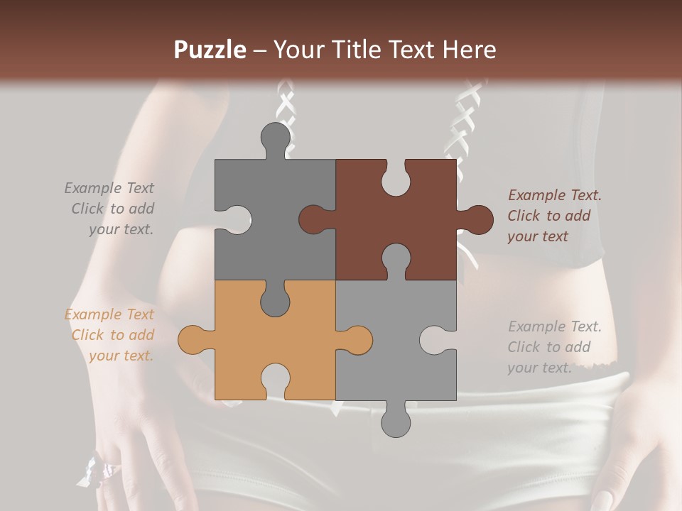 Babe Fitness Back PowerPoint Template