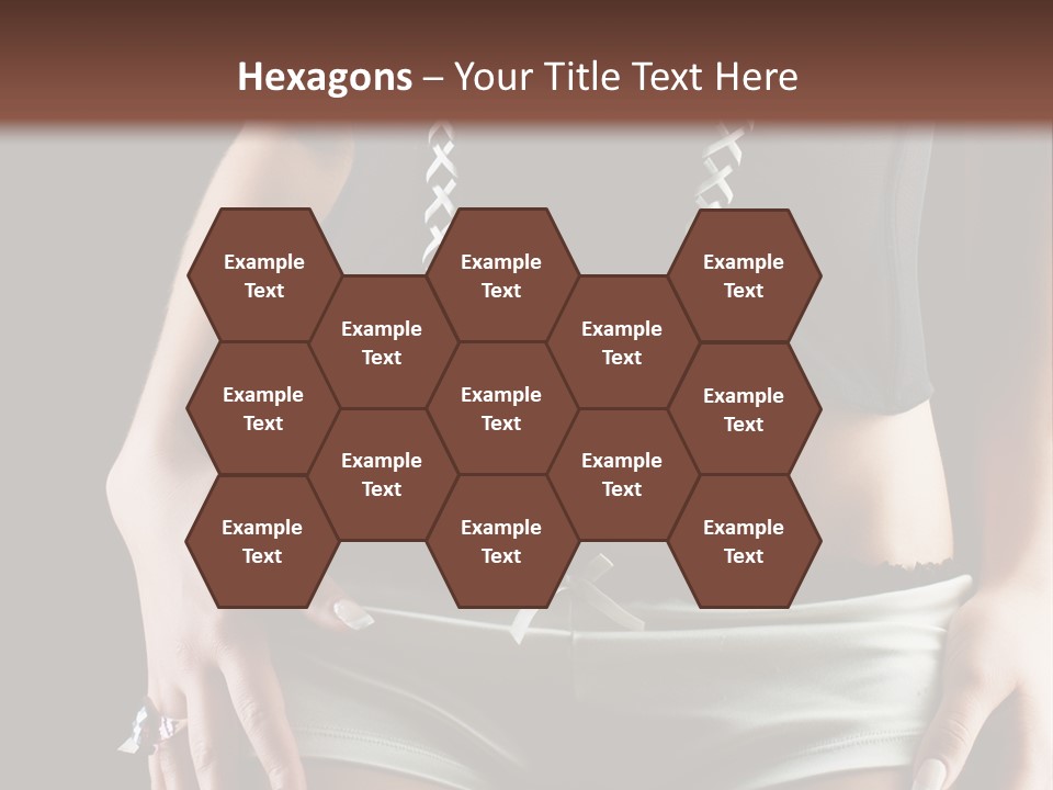 Babe Fitness Back PowerPoint Template