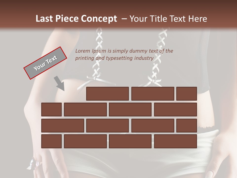 Babe Fitness Back PowerPoint Template