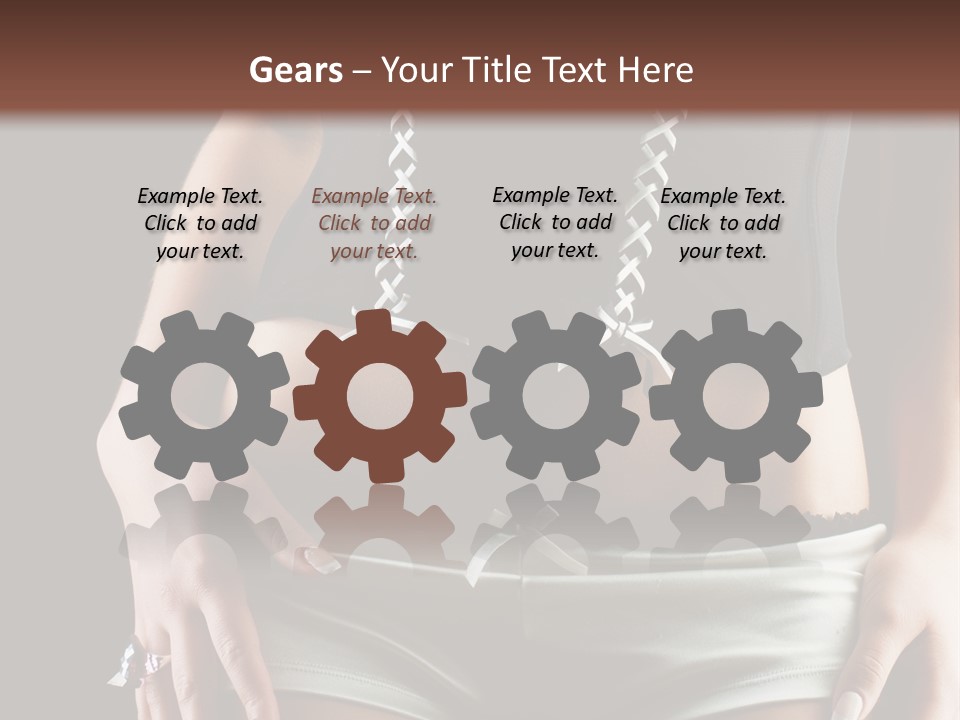 Babe Fitness Back PowerPoint Template