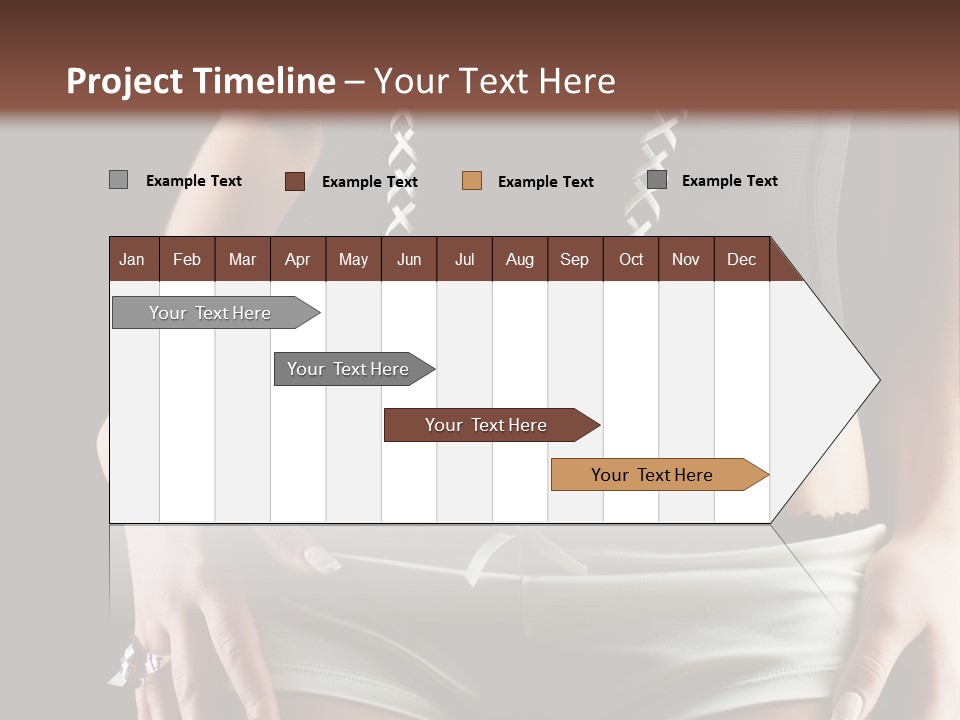 Babe Fitness Back PowerPoint Template